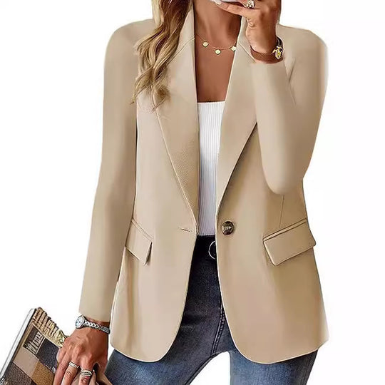 Damen Eleganter Blazer mit strukturiertem Design und praktischen Taschen Heidi-Mode