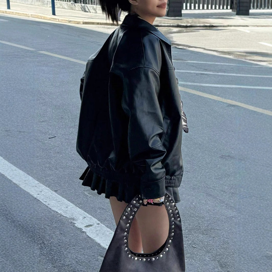 Damen Modische jacke im trendigen Oversized-Stil Heidi-Mode