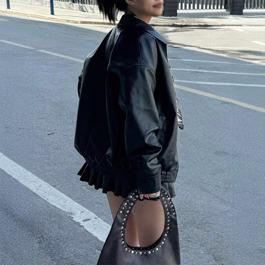 Damen Modische jacke im trendigen Oversized-Stil Heidi-Mode