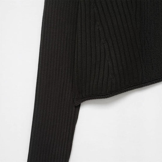 Damen Strickjacke mit breitem Kragen und modischen Knopfdetails Heidi-Mode