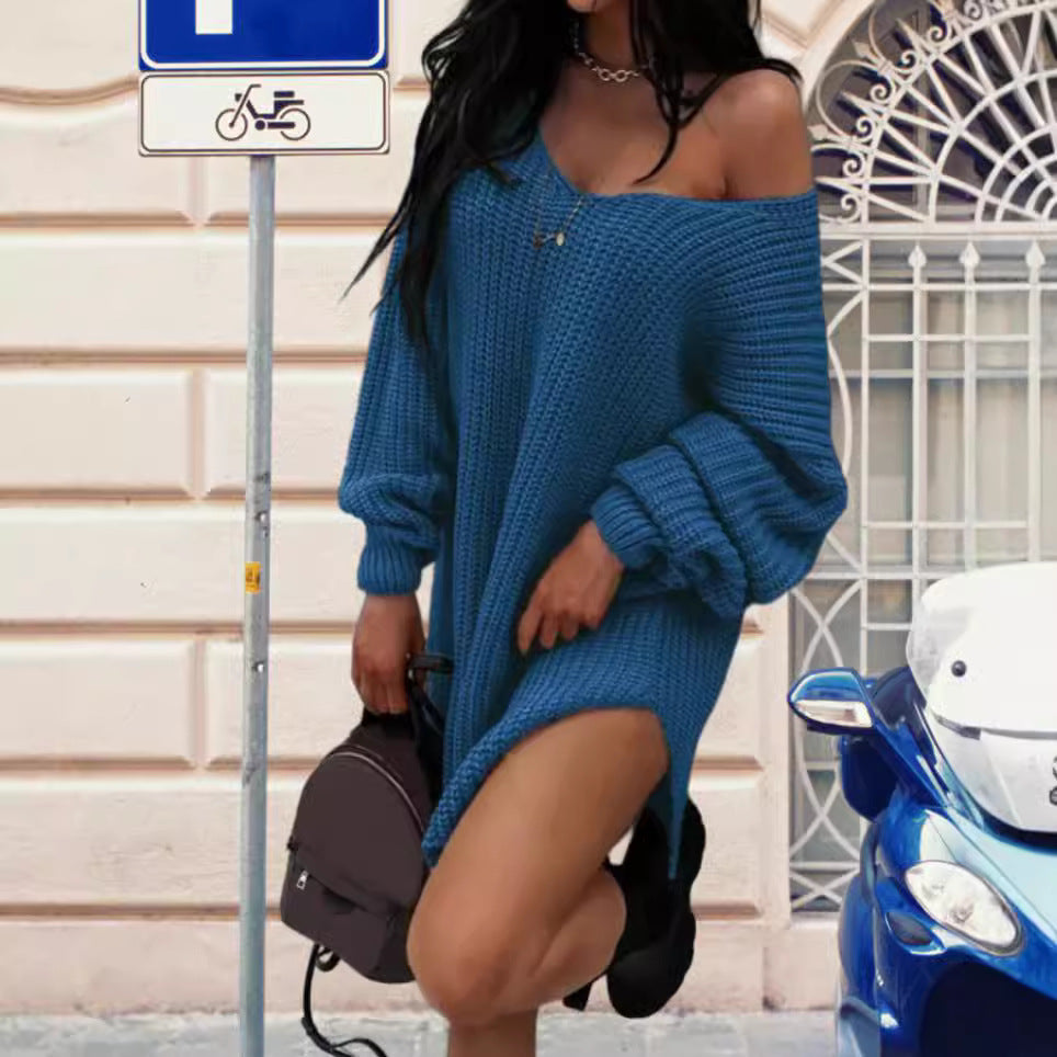 Damen Oversized Strickpullover im lässigen Design Heidi-Mode
