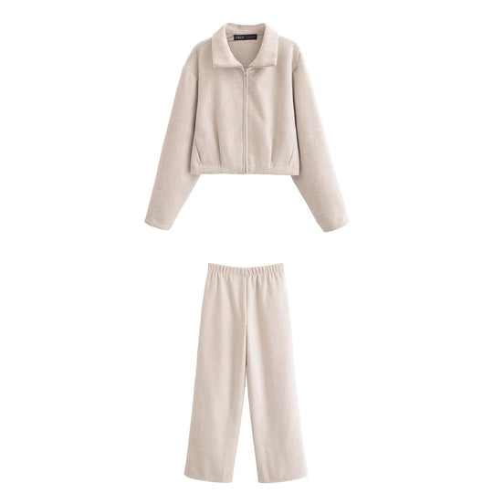 Heidi-Mode | Stylische Ärmeljacke Lässige Hosen Set