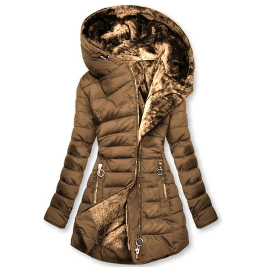Damen Langzeit-Winterjacke mit weichem Innenfutter Heidi-Mode