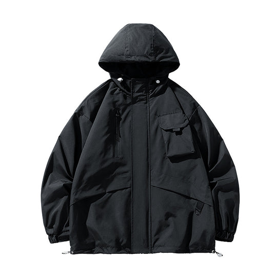 Herren Winddichtes Parka-Jacke Heidi-Mode