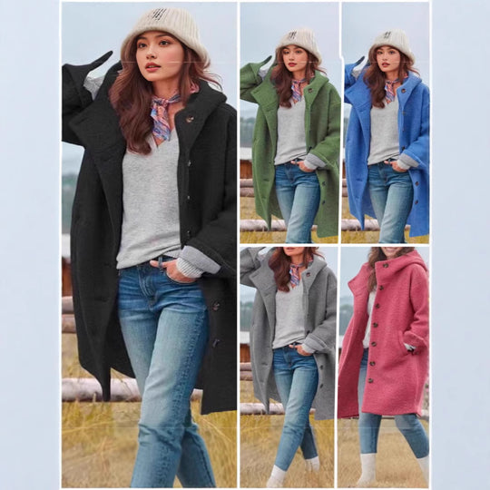 Damen Oversized Wollmantel Heidi-Mode