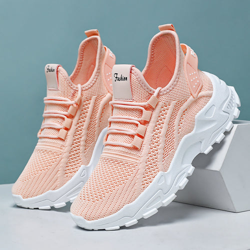 Damen Leichte und atmungsaktive Fitness Sneakers mit flexiblem Futter und rutschfester Sohle Heidi-Mode