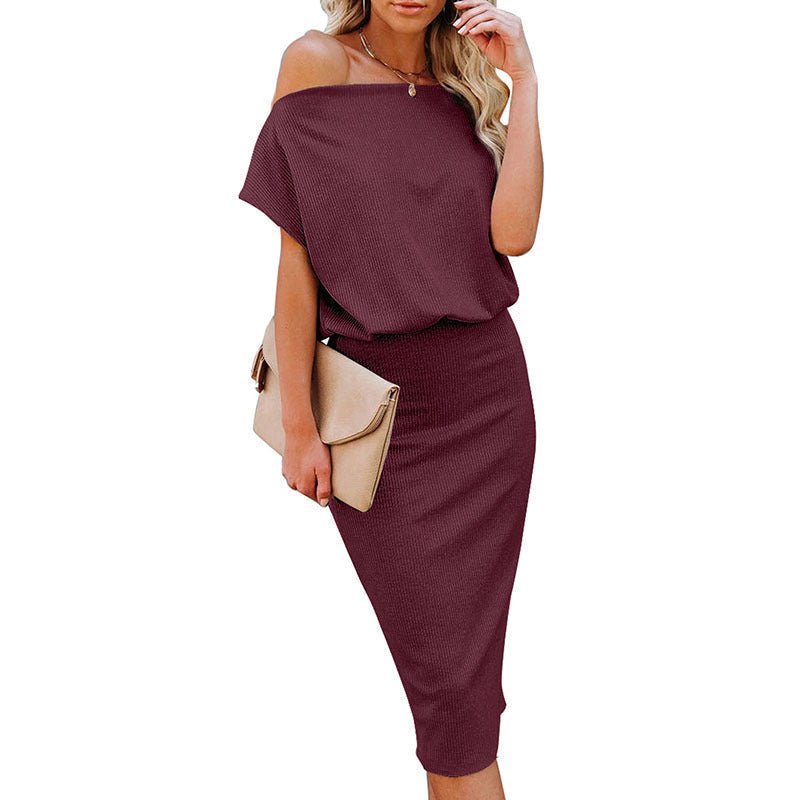 Heidi-Mode | Off The Shoulder Bleistiftrock Stil Kleid