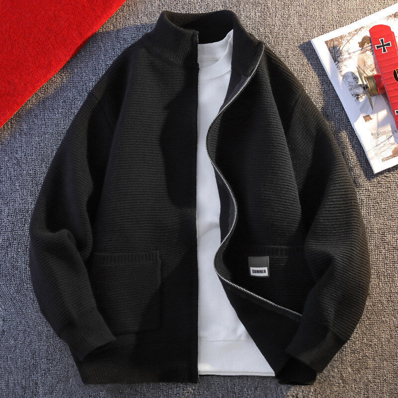 Herren Strickjacke mit Struktur Heidi-Mode