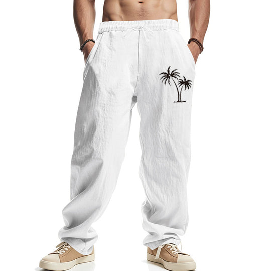 Herren Legere Freizeithose mit seitlichem Logodruck Heidi-Mode