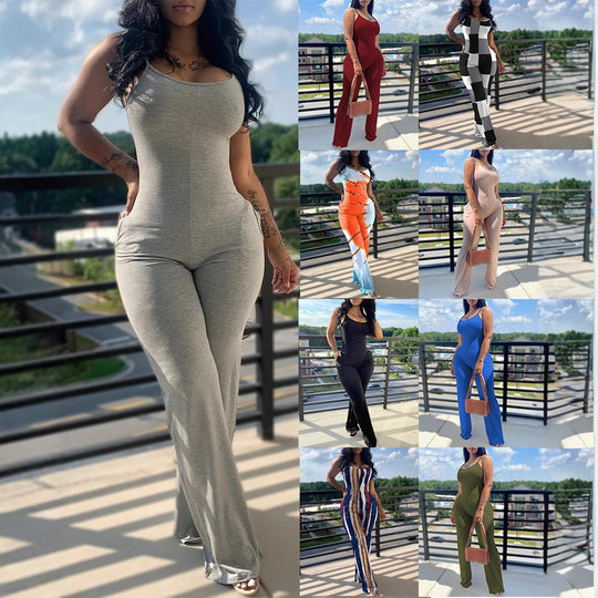 Damen Jumpsuit im modernen Streifenlook Heidi-Mode