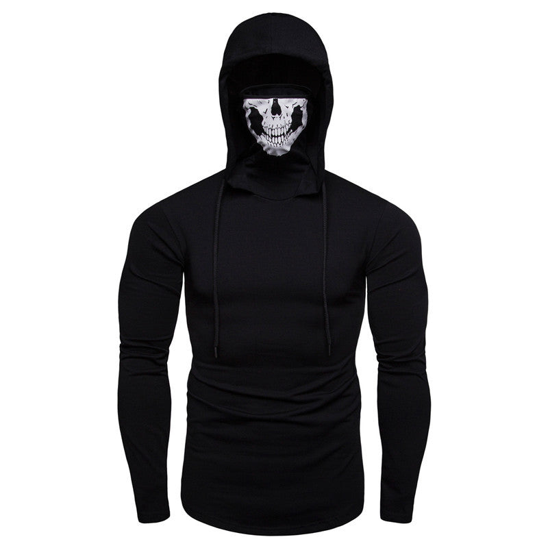Herren Kapuzenpullover mit kreativem Totenkopf-Design Heidi-Mode