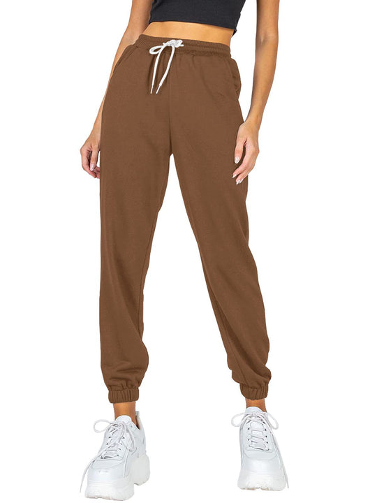 Damen Sportliche Jogginghose mit elastischem Bund und seitlichen Taschen Heidi-Mode