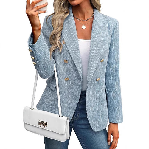 Damen modischer Blazer mit doppelter Knopfleiste Heidi-Mode