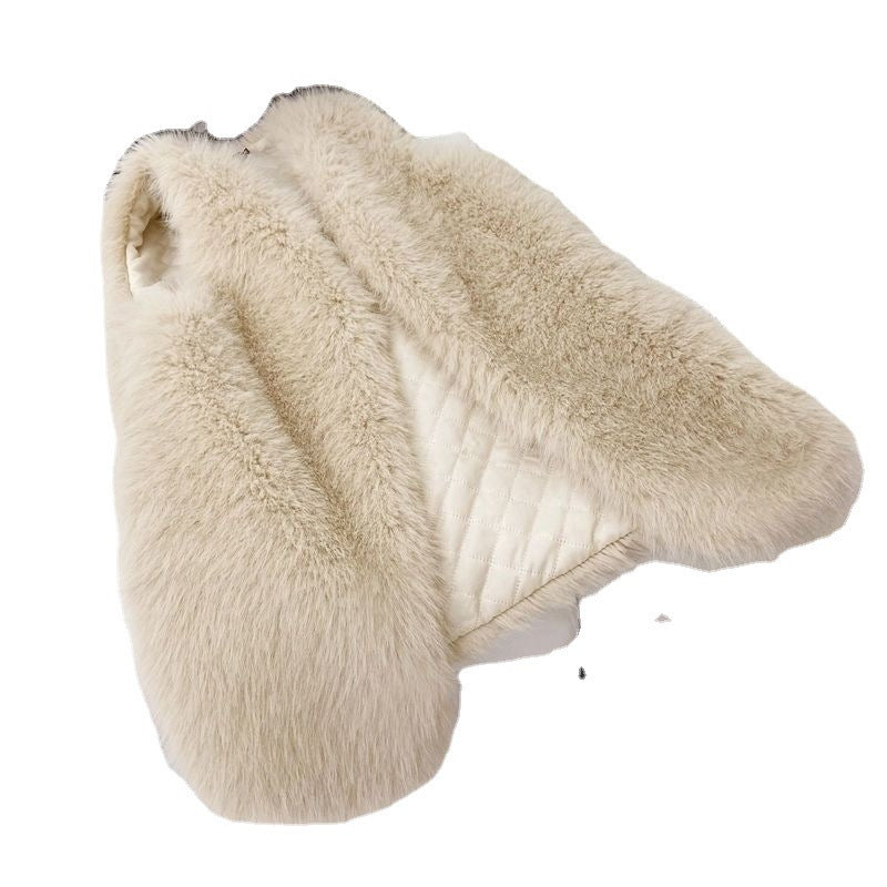 Damen Flauschige Kunstfell-Weste Heidi-Mode