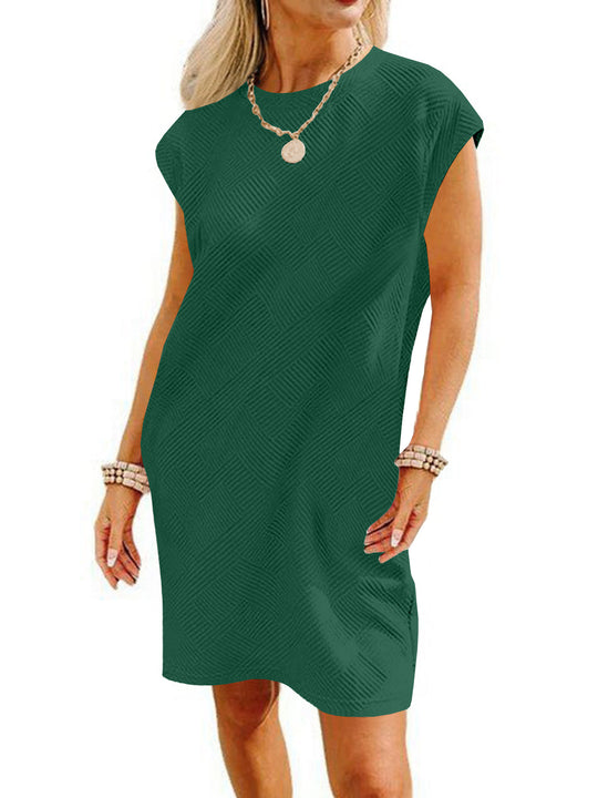 Damen Lockeres Sommerkleid mit strukturiertem Design und schickem Schnitt Heidi-Mode