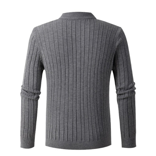 Herren eleganter Rollkragenpullover mit strukturiertem Zopfmuster Heidi-Mode