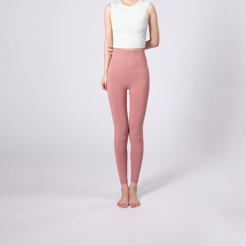 Damen Hochwertiges Funktions-Set mit sportlichem Cropped Top und High-Waist Leggings Heidi-Mode