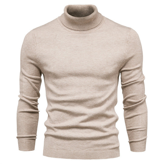 Herren Rollkragenpullover aus hochwertiger Wolle Heidi-Mode