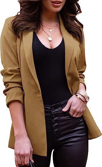 Damen Eleganter Blazer mit tailliertem Schnitt und modernen Details Heidi-Mode
