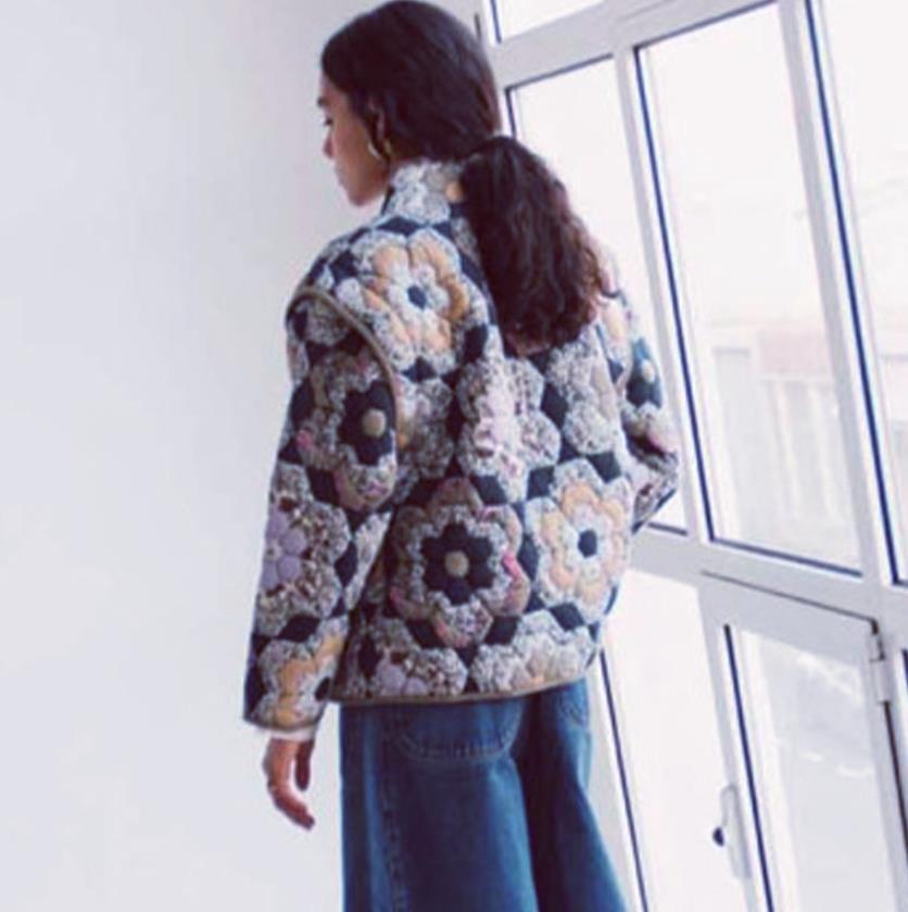 Damen Patchwork-Weste Heidi-Mode