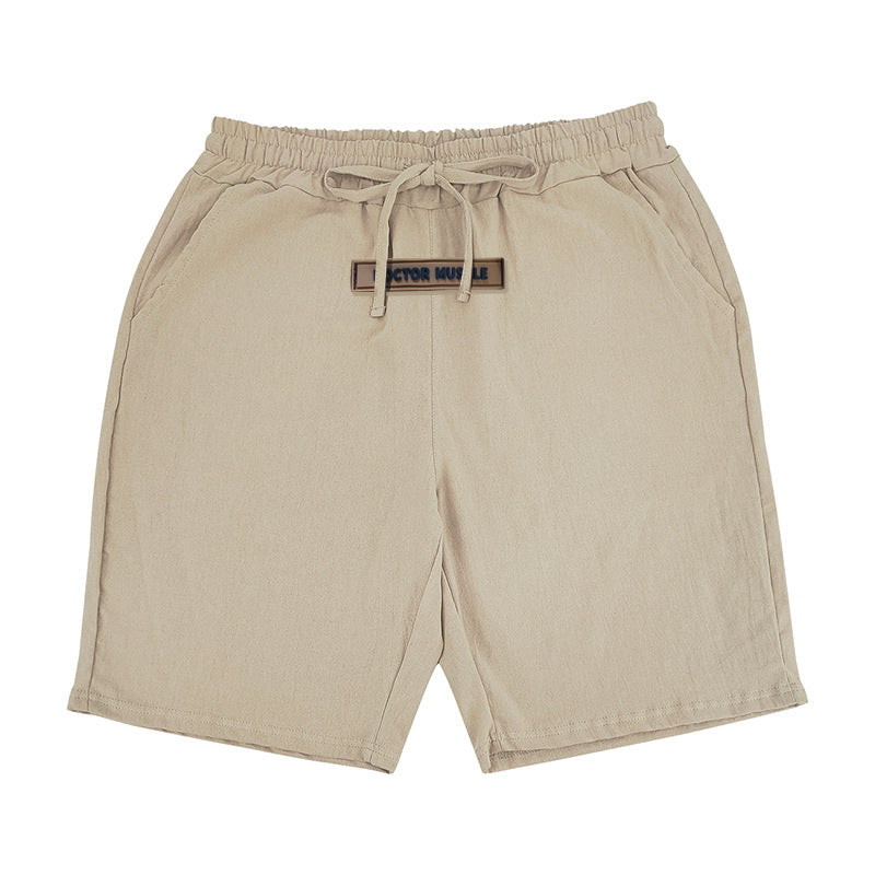 Herren lässige Strandshorts mit elastischem Bund und verstellbarem Kordelzug Heidi-Mode