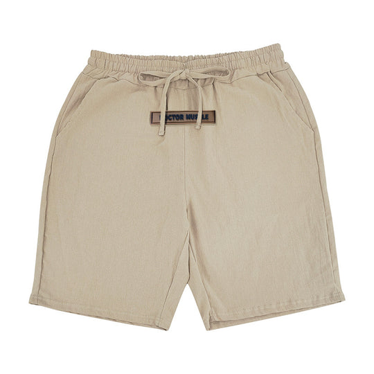 Herren lässige Strandshorts mit elastischem Bund und verstellbarem Kordelzug Heidi-Mode