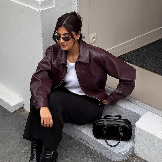 Damen elegante jacke mit oversized Schnitt Heidi-Mode