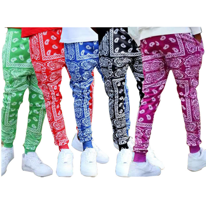 Herren Cargo-Jogginghose im extravaganten Paisley-Muster Heidi-Mode