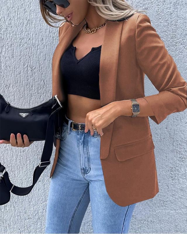Damen modisches Blazer-Set mit elegantem Schnitt und bequemen Details Heidi-Mode