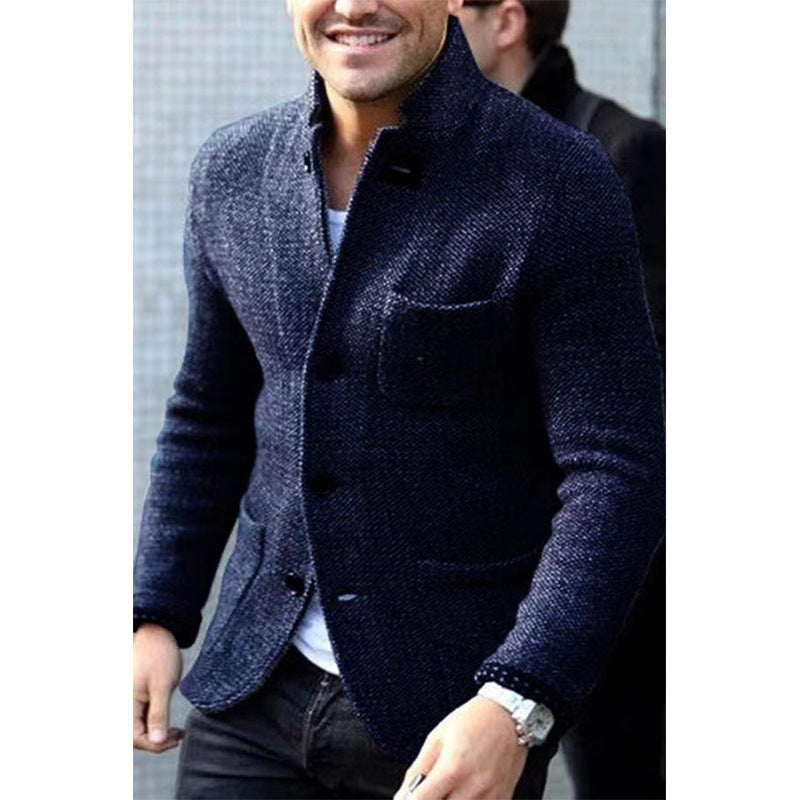 Herren Casual Chic Strickblazer Heidi-Mode
