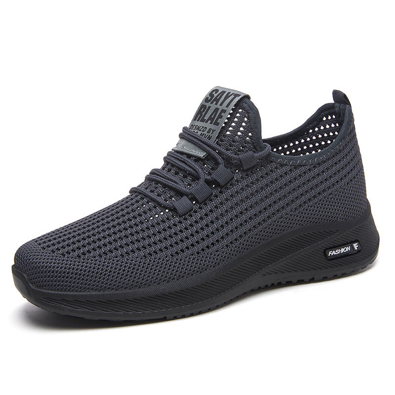 Herren Atmungsaktive Laufschuhe mit elastischer Schnürung und dämpfendem Fußbett Heidi-Mode
