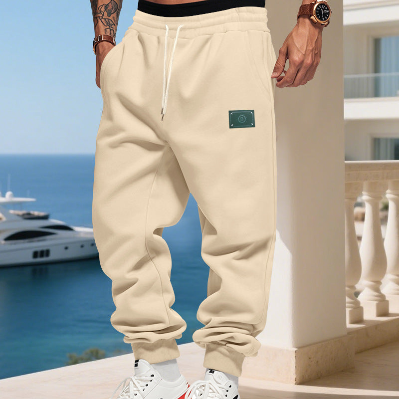 Herren bequeme Hoodie-Jogginghose mit elastischem Bund und praktischen Eingrifftaschen Heidi-Mode