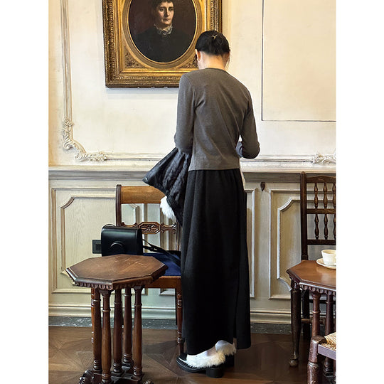 Damen elegante und stilvolle Jacke im Tweed-Stil Heidi-Mode