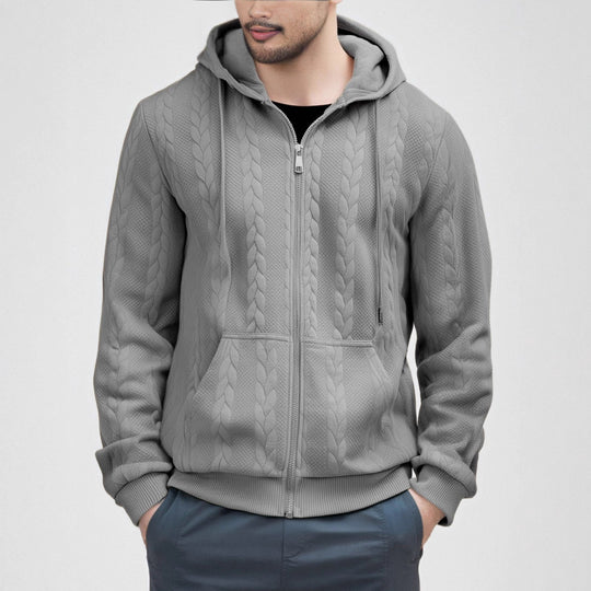 Herren Strickjacke mit Kapuze Heidi-Mode