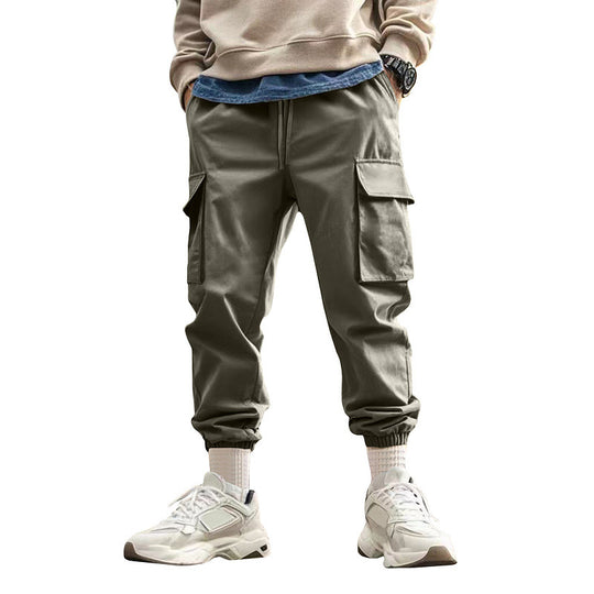 Herren Cargo-Jogginghose mit praktischen Taschen und elastischem Bund Heidi-Mode