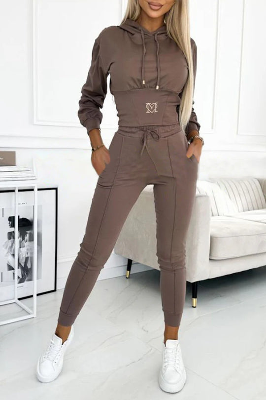 Damen Sportlicher Jogginganzug Heidi-Mode