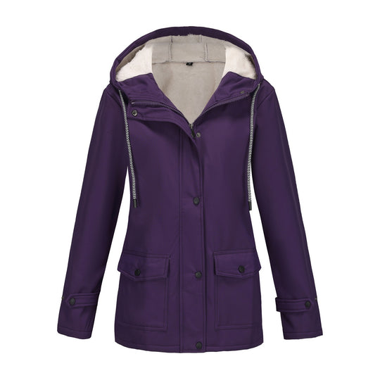 Damen Kapuzenjacke mit weichem Fleece-Futter Heidi-Mode