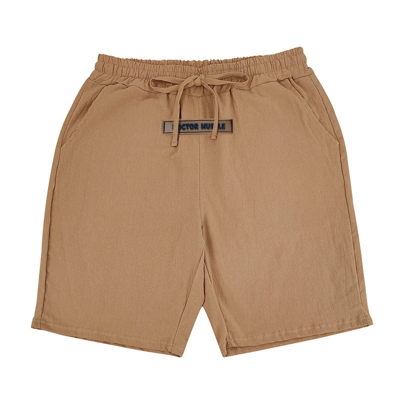 Herren lässige Strandshorts mit elastischem Bund und verstellbarem Kordelzug Heidi-Mode