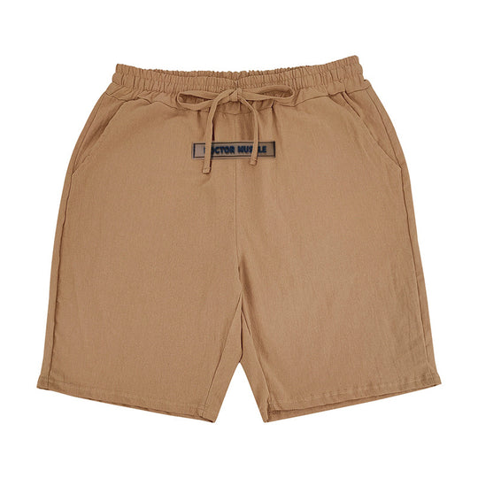Herren lässige Strandshorts mit elastischem Bund und verstellbarem Kordelzug Heidi-Mode