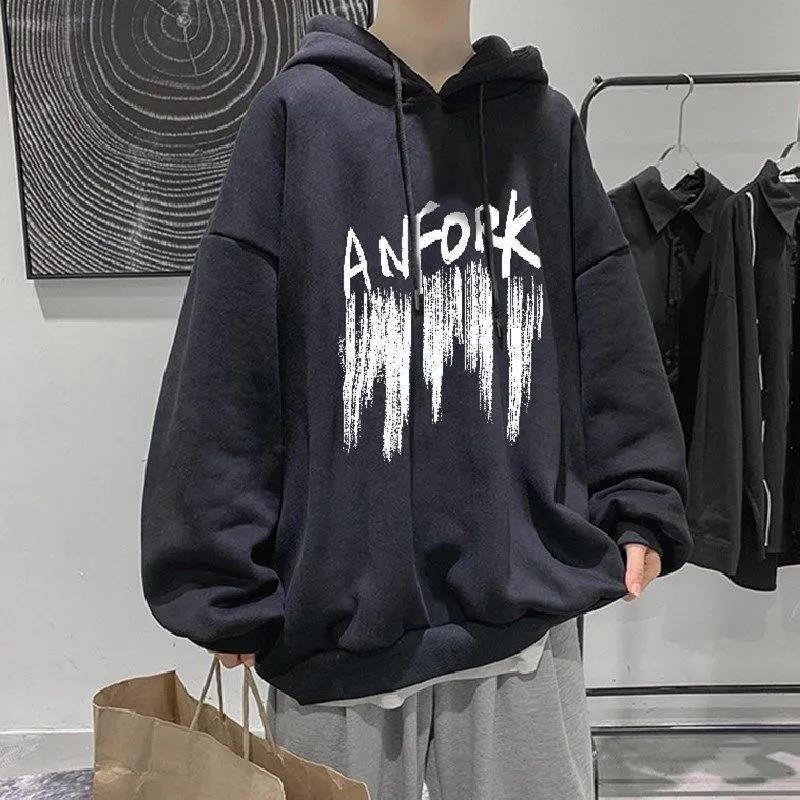 Herren lässiger Oversized Hoodie mit kreativem Grafikdesign Heidi-Mode