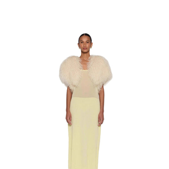 Damen Extravagante Kunstpelzjacke im Volumenstil Heidi-Mode