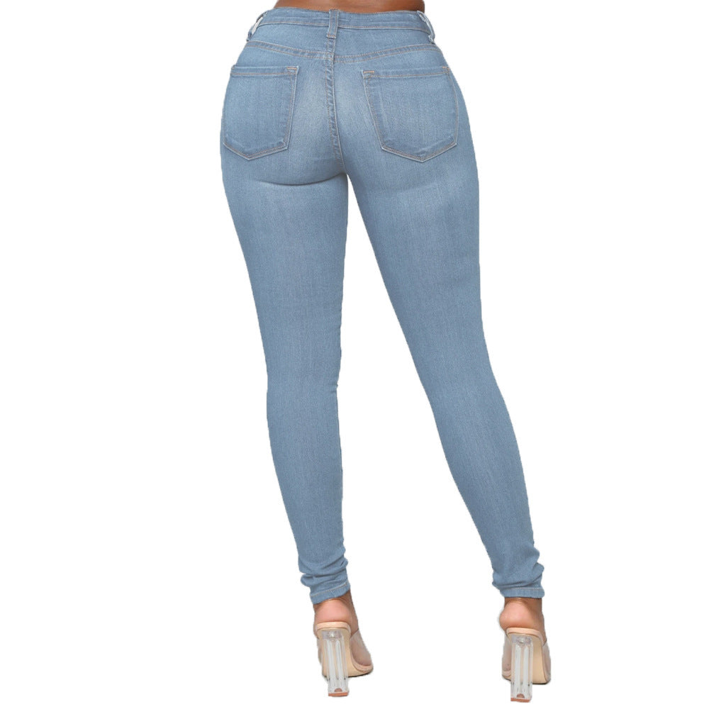Damen High-Waist Skinny Jeans mit perfektem Sitz Heidi-Mode
