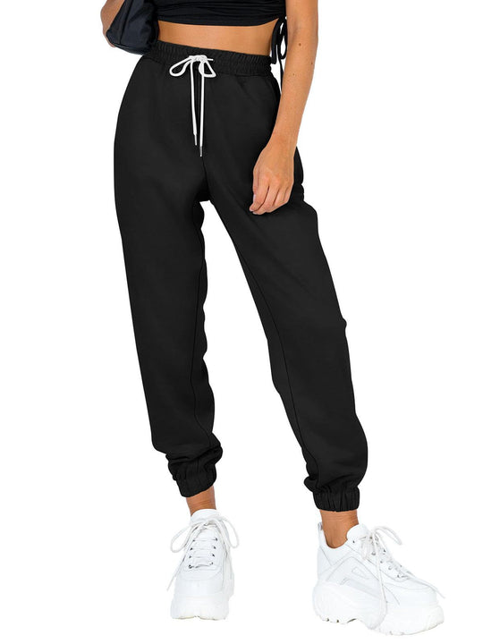 Damen Sportliche Jogginghose mit elastischem Bund und seitlichen Taschen Heidi-Mode