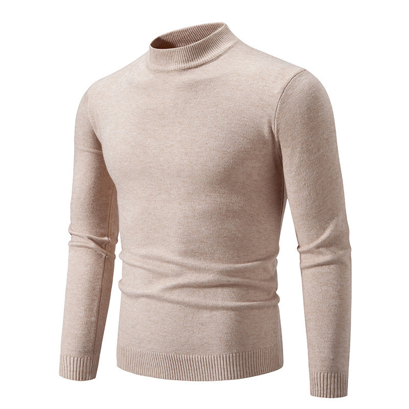 Herren modischer Rollkragenpullover aus feiner Strickqualität Heidi-Mode