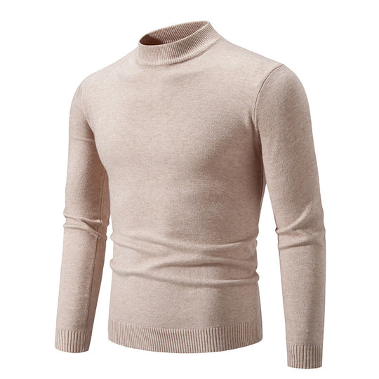 Herren modischer Rollkragenpullover aus feiner Strickqualität Heidi-Mode