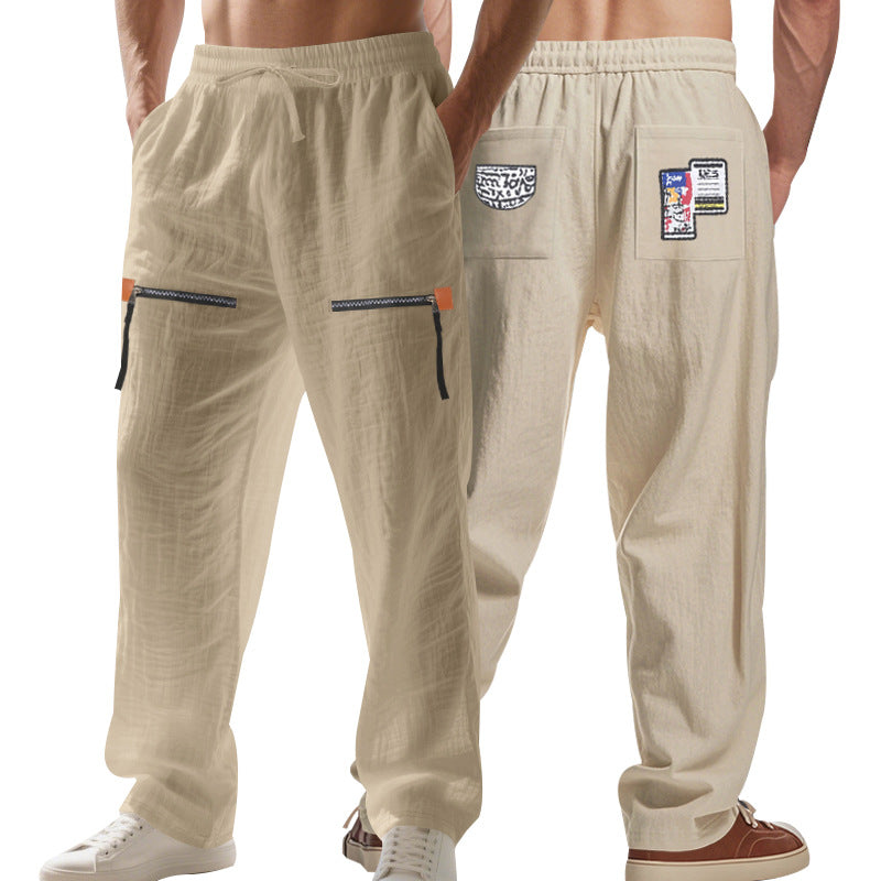 Herren Cargo-Hose mit multifunktionalen Taschen und elastischem Bund Heidi-Mode