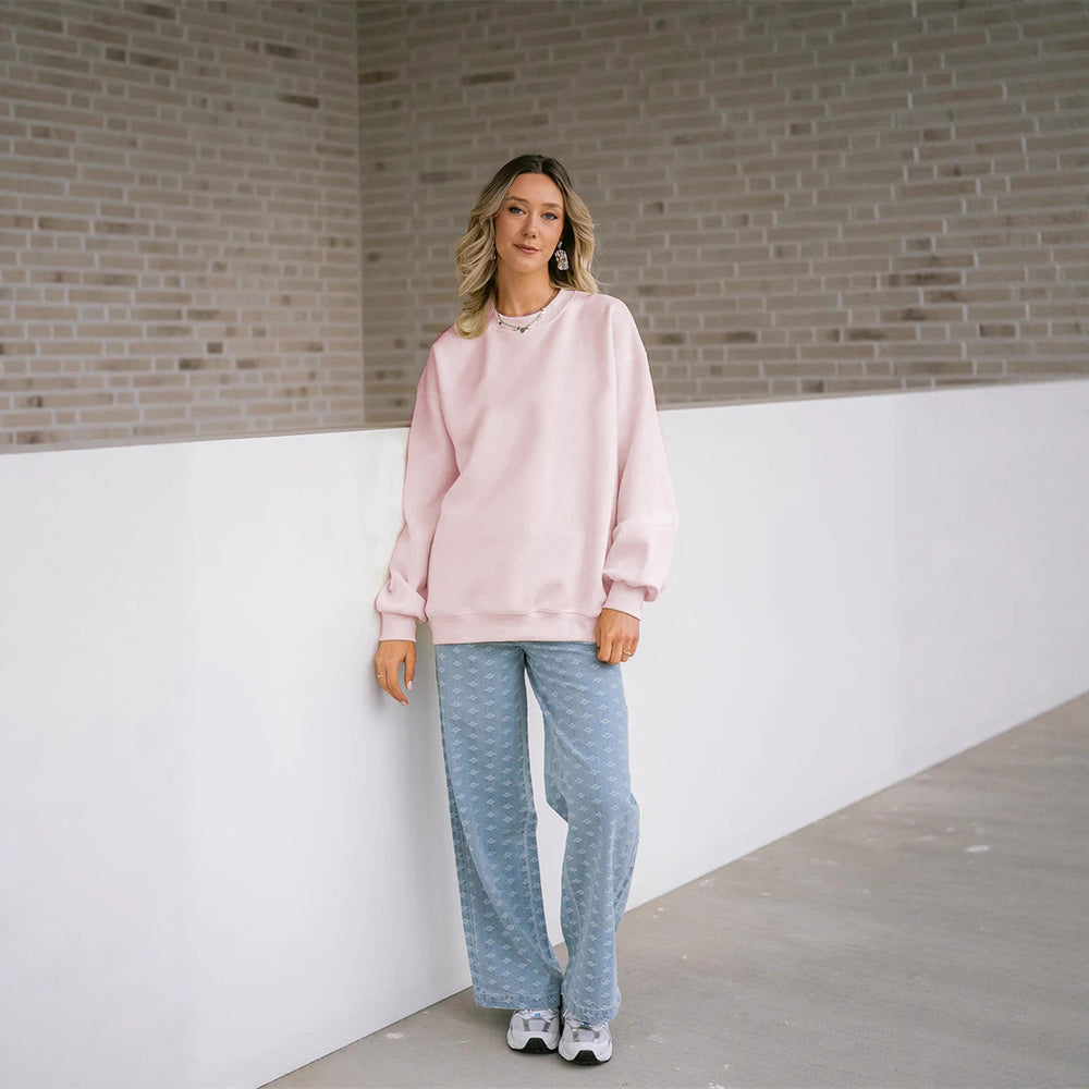 Damen komfortabler Sweater und weit geschnittene Pants Set Heidi-Mode