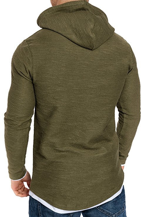 Herren Stylischer Langarm Hoodie Top Heidi-Mode