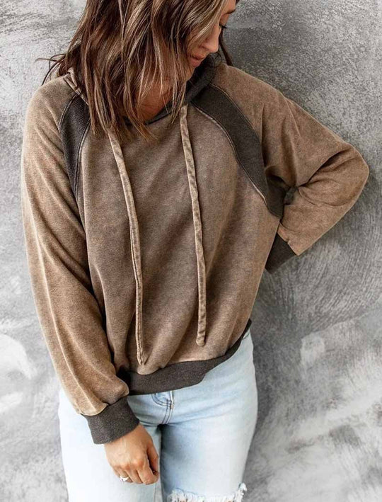 Heidi-Mode | Gewaschener Full Zip Hoodie Mit Reißverschluss Für Damen