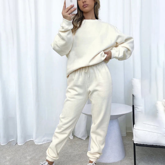 Damen angesagtes Oversized Loungewear-Set aus weichem Fleece Heidi-Mode